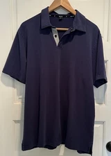 Public Rec Shirt Go-To Performance Golf Polo Dark Blue Pima Cotton Blend Mens XL