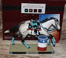TRAIL OF PAINTED PONIES Blazing Barrels~Low 1E/0136~Mustang Gray Mare~2025 Herd