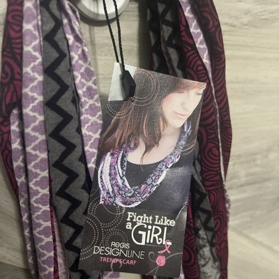 Regis Designline Infinity Scarf  Fight Like A Girl  Breast Cancer Awareness