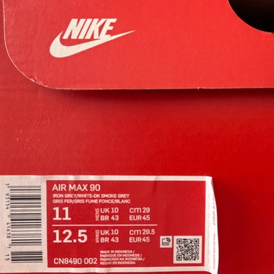Nike Air Max 90 Iron Grey/White-DK Smoke Grey Men's Low Top Sneakers CN8490-002