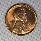 1954 S  Lincoln Wheat One Cent 1c Coin Red BU #AB590
