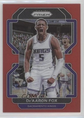 2021-22 Panini Prizm Red Prizm 142/299 De'Aaron Fox #148 0l1
