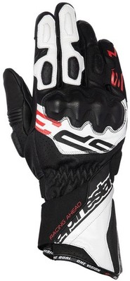 Alpinestars SP-3 Mens Leather Motorcycle Gloves White/Red