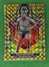 2024 Panini Mosaic - Ruke Orhorhoro #335 Reactive Yellow Mosaic Prizm (RC)