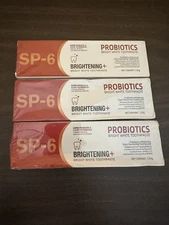3 SP-6 Probiotic Brightening White Toothpaste Oral Health NEW 120g Exp 6/24/2027