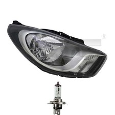 Scheinwerfer rechts Schwarz H4 für Hyundai i10 PA inkl. Osram Lampen