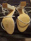 SIMMI LONDON White Lace Up Block Heel Sandals, Size 8..New In Box! — photo 5