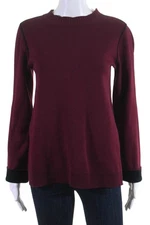 Michael Stars Womens Pinot Pullover Sweater Red Cotton Size Small 11213259