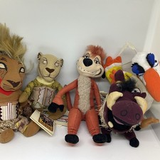 Disney Lion King Broadway Musical Bean Bags Nala, Timon, Pumbaa, Zazu, Simba