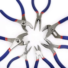 WORKPRO 7-piece Pliers Set Drop Forged Polished Steel for DIY & Home Use USA