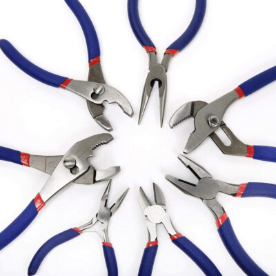 #ad WORKPRO 7 piece Pliers Set Drop Forged Polished Steel for DIY amp; Home Use USA $18.59