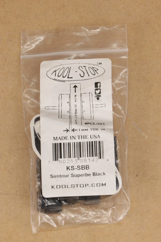 Pastilhas de freio de bicicleta KOOL STOP para freios vintage Suntour Superbe - Imagem 2 de 3