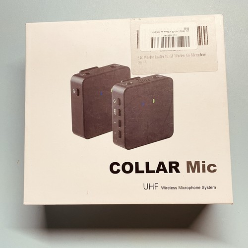 UHF Lavaliar Wireless Collar Mini Microphone System Vlogging Interview