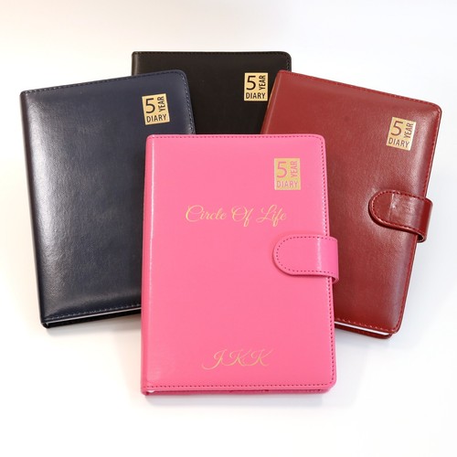 Personalisiertes maßgeschneidertes Premium 5 Jahre Tagebuch-Organizer | goldgeprägtes Geschenk - Bild 6 von 10