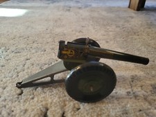 Military Tin Artillery Gun On Wheels
