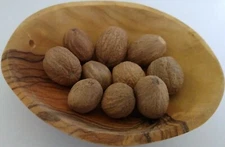 NUTMEG WHOLE INDONESIA 1 OZ - 16 OZ RESEALABLE BAG 