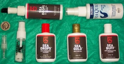 MĈNETT Anti fog spray SCUBA mask Sea Drops Gold Buff Gear Aid helmet lens Mcnett ®