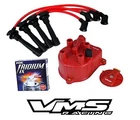 VMS RACING DISTRIBUTOR CAP ROTOR WIRES NGK SPARK PLUGS FOR 92-00 HONDA CIVIC D16
