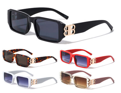 B2B SLIM SLEEK THICK BOLD CLASSIC CASUAL SQUARE SUNGLASSES RETRO DESIGNER LUXURY