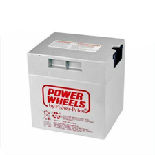 Power Wheels 00801-1460 12V Gray Battery Genuine New w/ Light Surface Damage