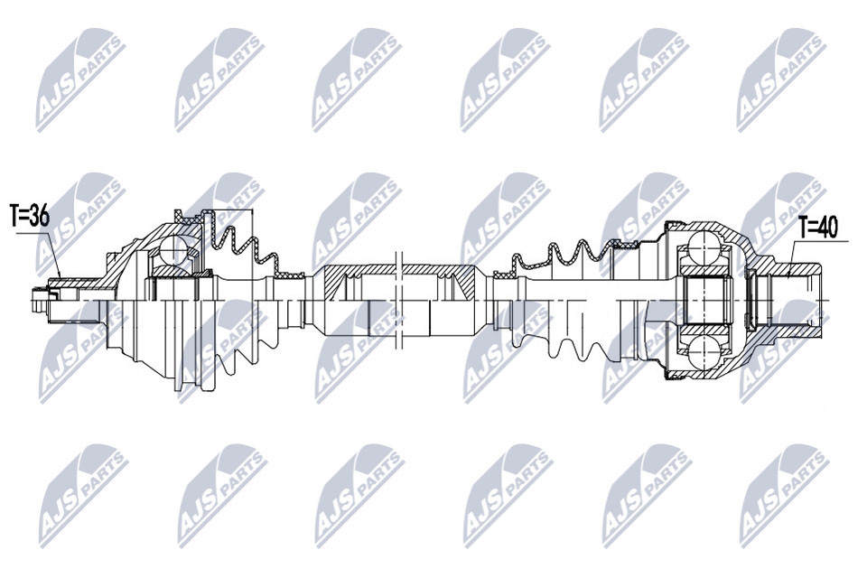 NPW-VW-175 NTY Drive Shaft for VW