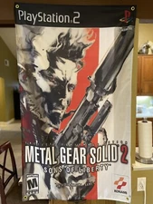 Metal Gear Solid 2: Sons of Liberty 5' Flag Banner Sony PlayStation 2 2001 PS2