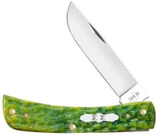 CASE XX KNIFE- SODBUSTER Jr. - GREEN APPLE BONE  #27863 - 3 5/8" - S/S BLADE