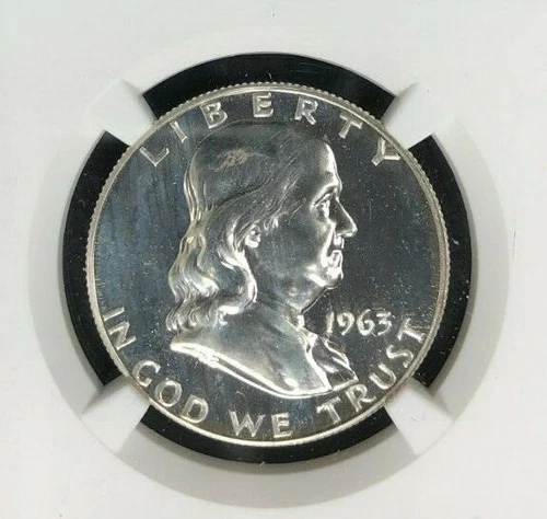 1963 FRANKLIN SILVER HALF DOLLAR ~ NGC PF 66 ~BEAUTIFUL PROOF COIN~