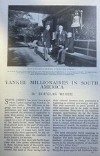 1900 American Millionaires South America Thomas Howard George Chace W. D.Evans