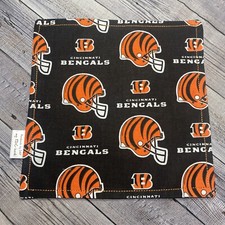 EDC HANK W/MICROFIBER BACK 9  - CINCINNATI BENGALS FOOTBALL HANDKERCHIEF