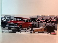 Racing Champions Wix Bruce Litton Dragster, 50's Chevy Suburban, Autographed 4X