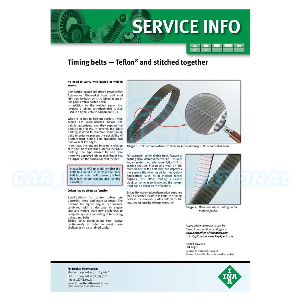 INA Zahnriemen 530 0624 10 - 190 Zähne, 24mm Breite