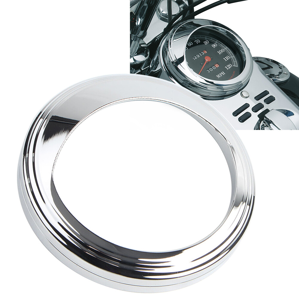 タケ③ Chrom Aluminium Zierring Lünette Visierabdeckung Für Harley mit 5