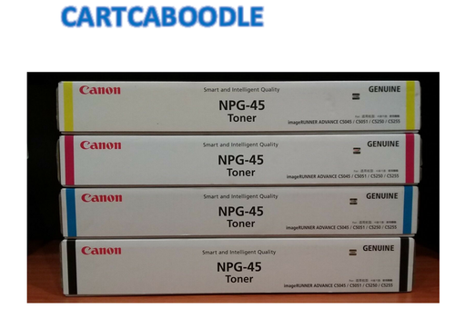 4 x Canon NPG45 / NPG-45 Genuine FULL 