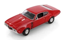 1968 Oldsmobile 442 1/24 Scale Diecast Metal Model by Welly - RED