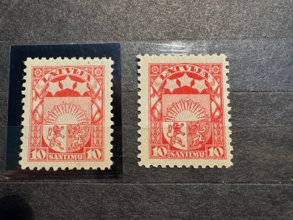 Letonia, Letonia, "Matrosa" Mi. 93F/*, raro Foto 3 de 4