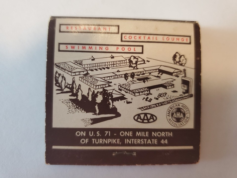 VINTAGE MICKEY MANTLE HOLIDAY INN MATCHBOOK JOPLIN MISSOURI NEW YORK