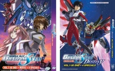 MOBILE SUIT GUNDAM SEED + GUNDAM SEED DESTINY ANIME DVD ENGLISH DUBBED