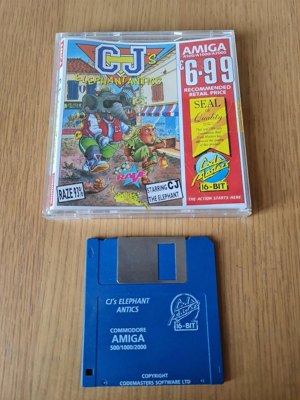 CJ's Elephant Antics - Commodore Amiga - Complete - PAL