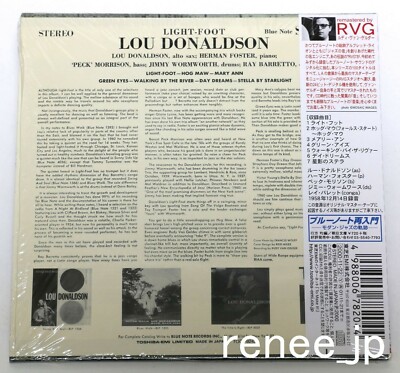 LOU DONALDSON / Light Foot JAPAN Mini LP BLUE NOTE CD w/OBI TOCJ