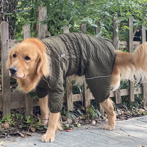 Dog Winter Coat 4 Legs Covered Windproof Waterproof Reflective Warm Dog Clothing - Picture 36 of 65