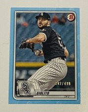 2020 Bowman LUCAS GIOLITO Base SKY BLUE PAPER PARALLEL /499 White Sox #59 SSP