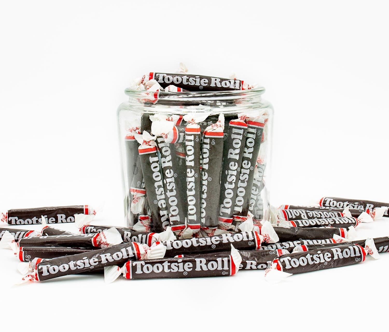 Tootsie Roll Original Chocolate Chews - 3" Long Bulk Treat Size Candy (2 Pounds)