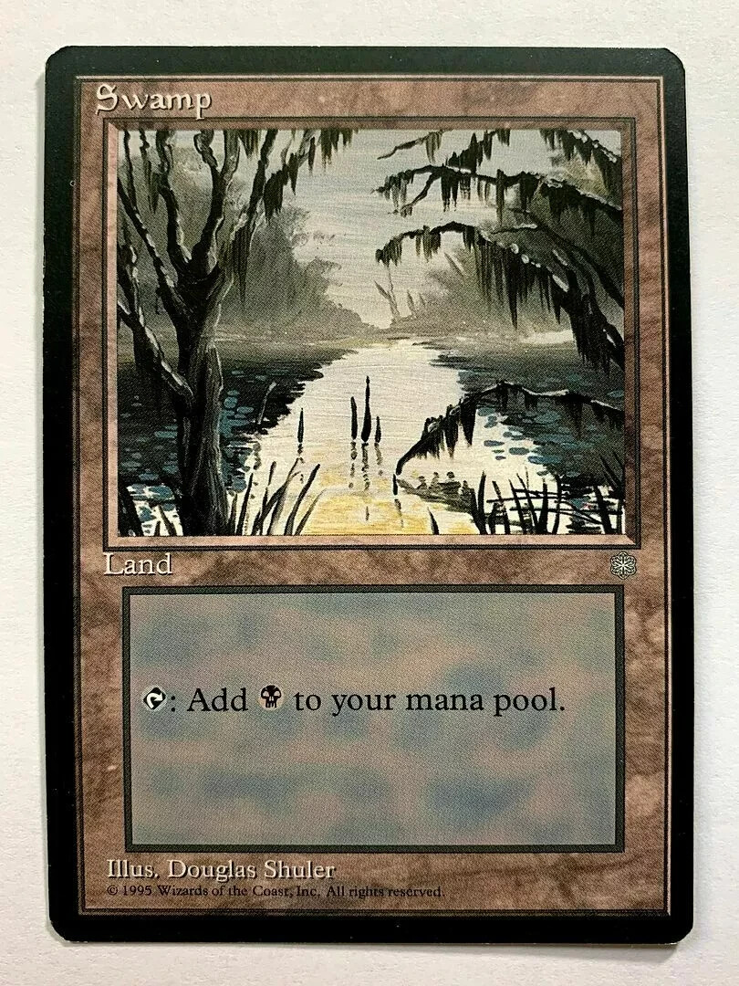 SWAMP (VERSION B) Ice Age 1995 Magic The Gathering MTG Land