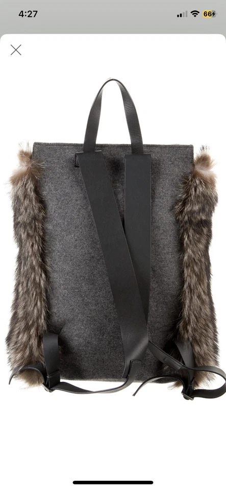 Brunello Cucinelli Fur Backpack - Image 4 of 4