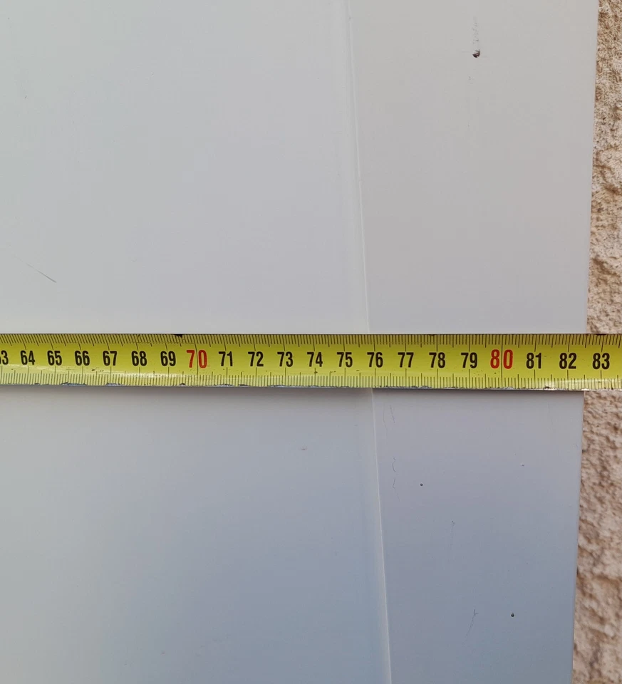 Porta in Alluminio Bianca + Cornice Pronta al Montaggio - Immagine 3 di 4