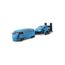 Maisto 32752 1 24 VOLKSWAGEN Van Samba With Flatbed Trailer for 