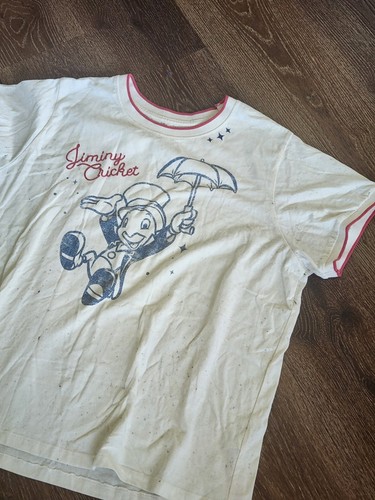 Disney Parks Jiminy Cricket Womens T Shirt Embroidered XXL - Picture 3 of 7
