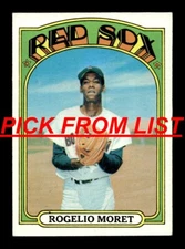 1972 Topps 2-249 EX/EX+ Pick From List All PICTURED