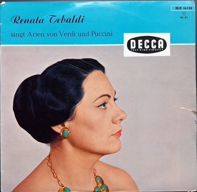 Verdi, Puccini - Arias, RENATA TEBALDI, Decca BLK 16138, MONO